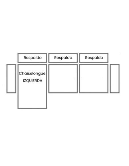 Plano posición Chaiselongue izquierda