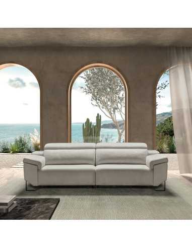 Sofá deslizante Rigoletto gris claro con chaiselongue