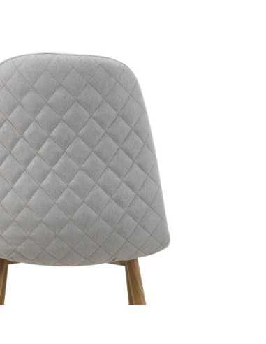 Silla elegante Delia de cerca por detrás color Gris Claro