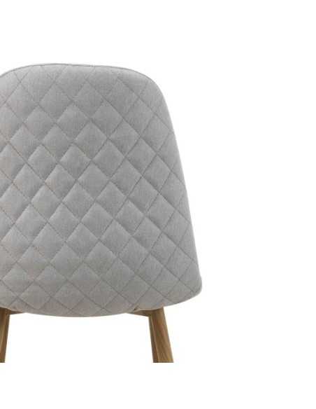 Silla elegante Delia de cerca por detrás color Gris Claro