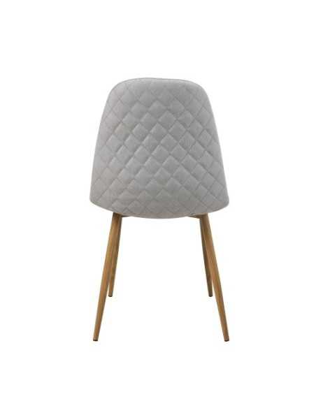Silla elegante Delia por detrás color Gris Claro