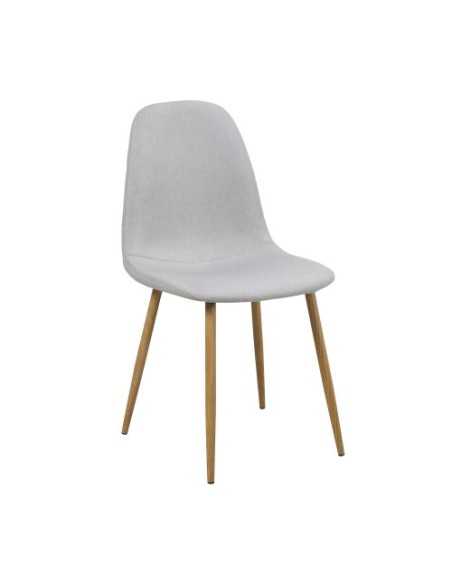 Silla elegante Delia por delante izquierda color Gris Claro