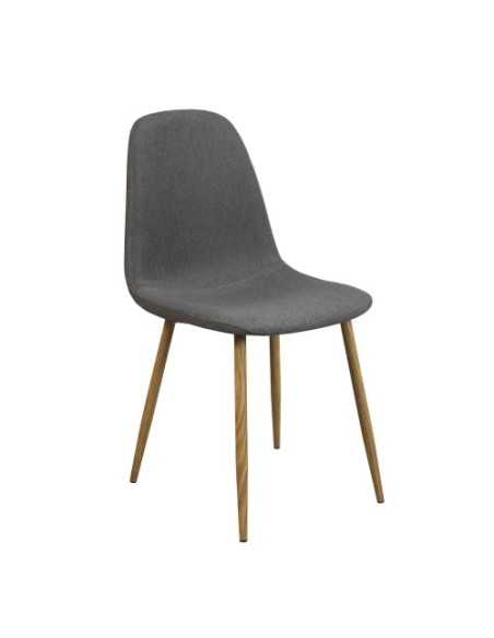 Silla elegante Delia por delante izquierda color Gris Oscuro