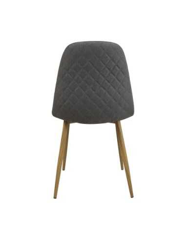 Silla elegante Delia por detrás color Gris Oscuro