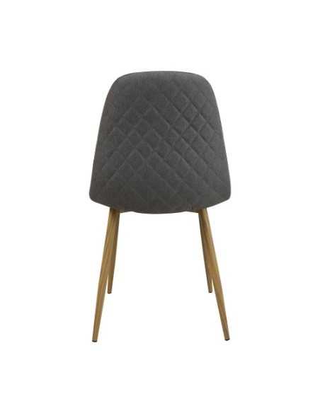 Silla elegante Delia por detrás color Gris Oscuro