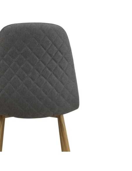 Silla elegante Delia de cerca por detrás color Gris Oscuro