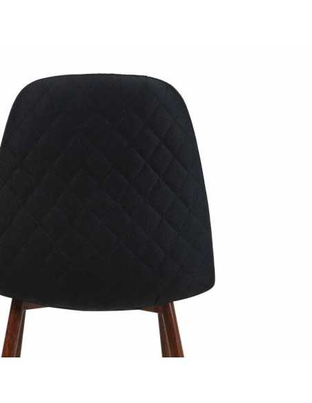 Silla elegante Delia de cerca por detrás color Negro