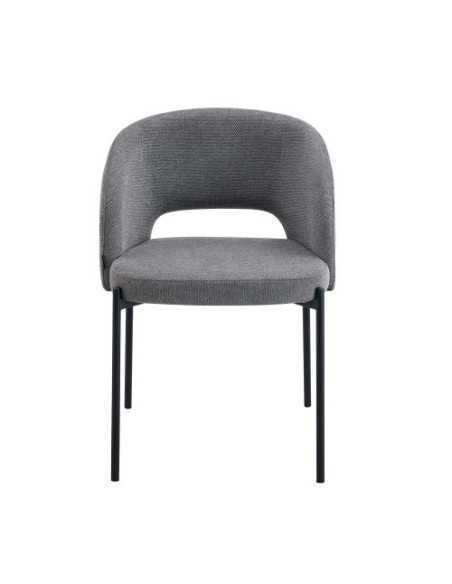 Silla moderna Hera vista por delante color Gris
